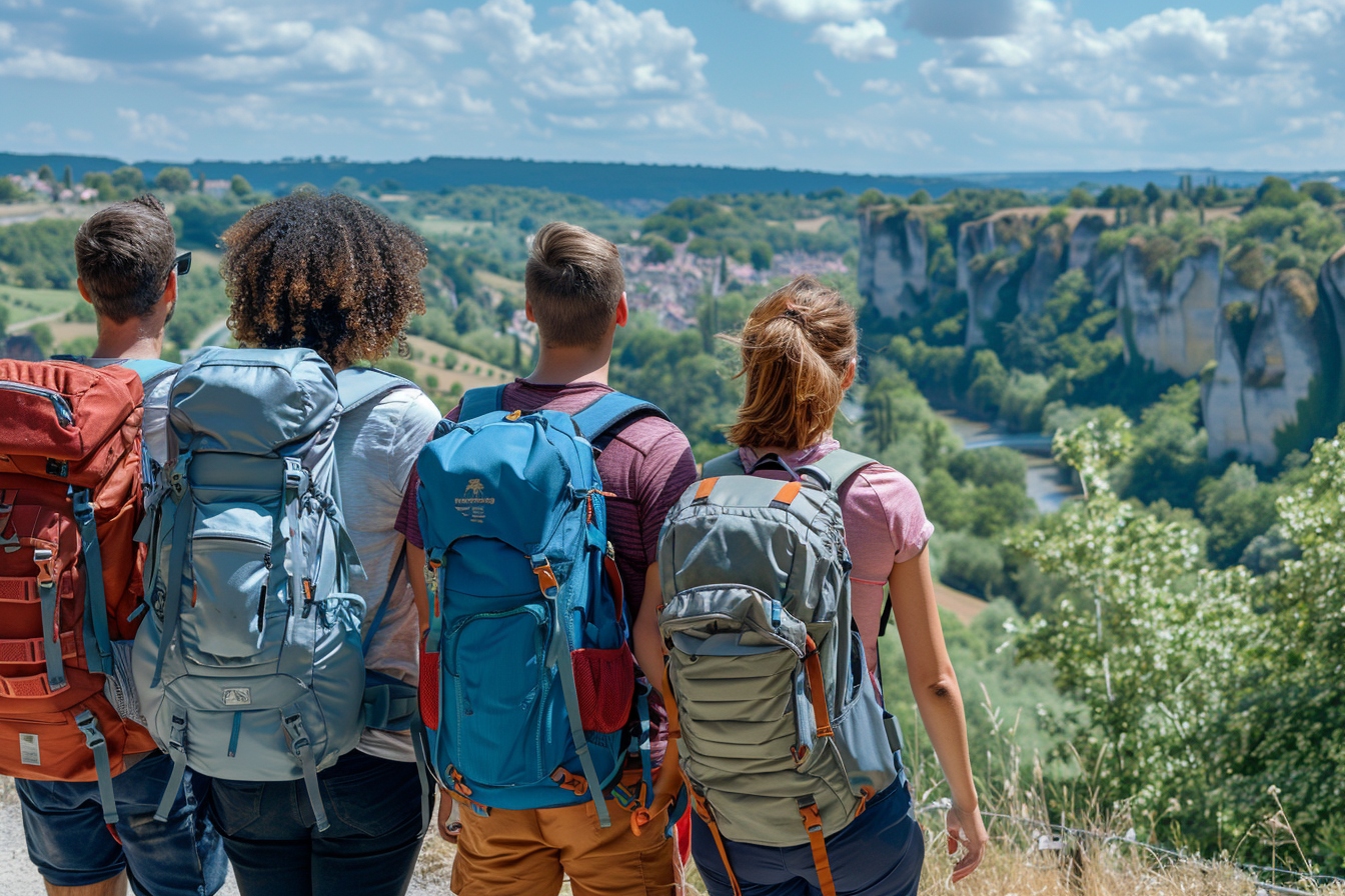 Volontaire aidant des enfants locaux lors d'un voyage humanitaire à Périgueux